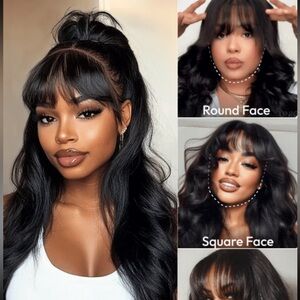 HUMAN HAIR 7x5 20 loose wave 180% density wig